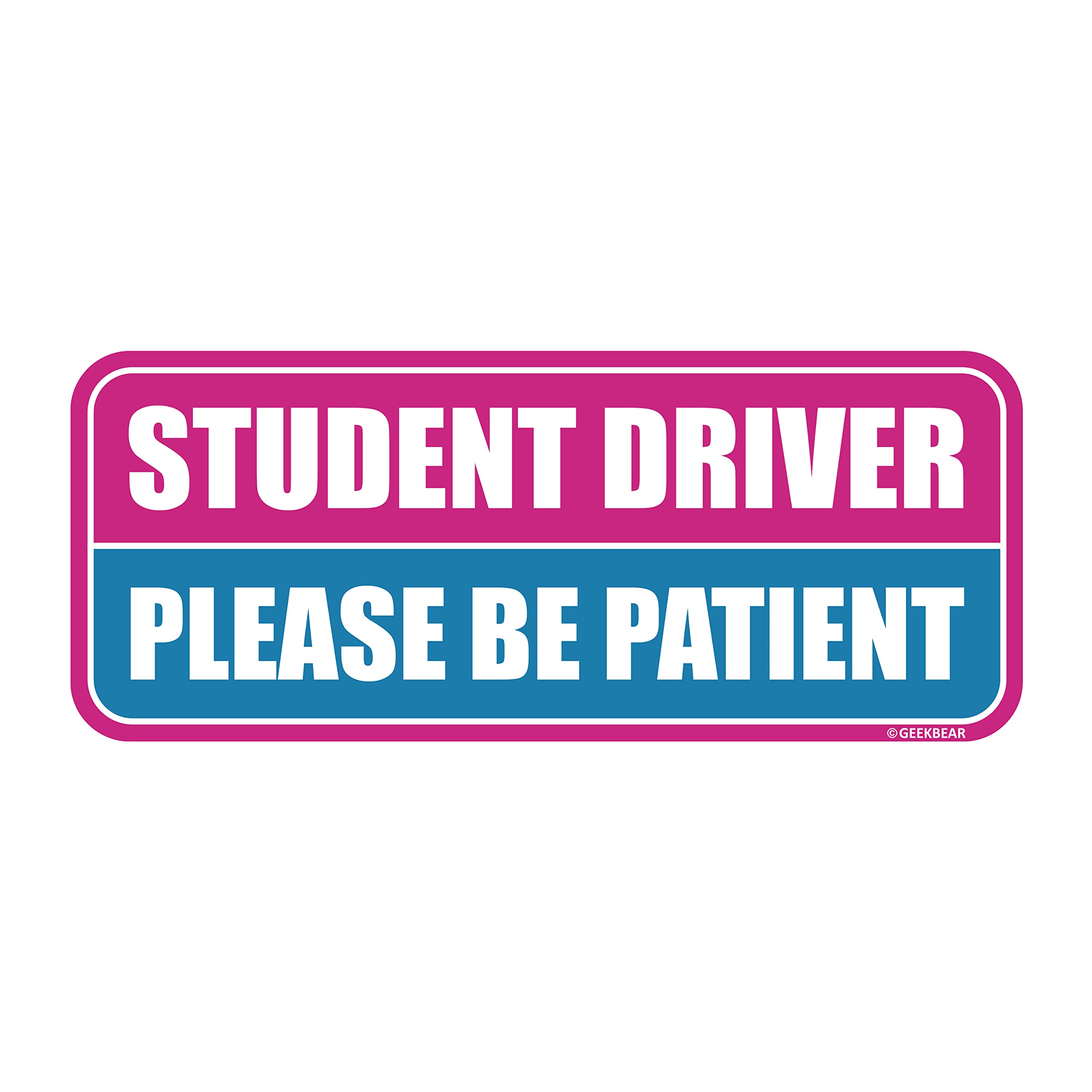 GEEKBEAR Student Driver Car Magnet