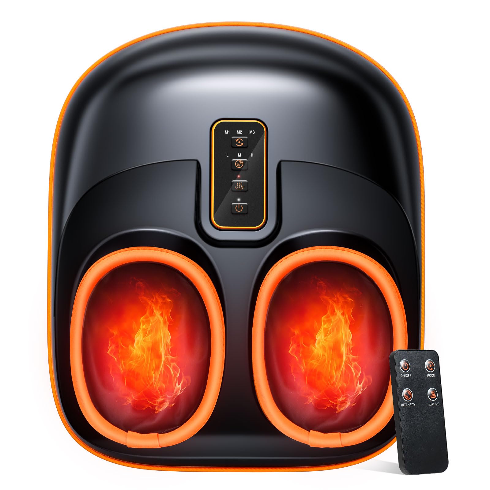 Photo 1 of POGGT Foot Massager Machine with Heat, Upgrade 6 Airbags 29 Nodes Deep Rolling, Compression, Ankle Kneading, Shiatsu Foot Massager for Neuropathy Plantar Fasciitis, Gifts for Men Women Fits Up to 13"