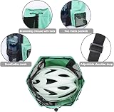 WANDF Swim Bag Mesh Drawstring Backpack Wet Pocket Mint Green view 6