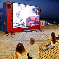 TOWOND Projector Screen and Stand, 180 inch Outdoor