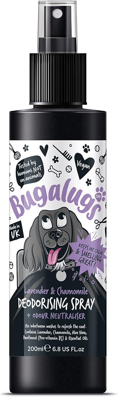 BUGALUGS Lavender & Chamomile Dog Perfume 200ml vegan cologne spray
