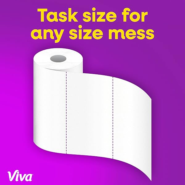 VIVA SIGNATURE CLOTH PAPER TOWELS, TASK SIZE, 2 FAMILY TRIPLE ROLLS, 141 SHEETS PER ROLL (PACKAGING MAY VARY)