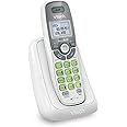 VTech CS6114 DECT 6.0 Cordless Phone with Caller ID/Call Waiting, White/Grey with 1 Handset, 3.50 x 3.50 x 7.00 Inches