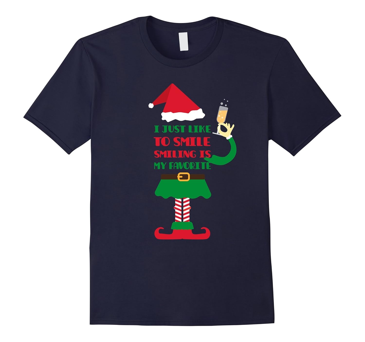 I Just Like to Smile, Smiling is my Favorite Christmas Shirt-ANZ