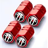 Tire Valve Stem Caps Funny Car Accessories 4-Pack-Aluminum Alloy Rust-Proof Universal Dust Covers Tire Air Cap for Car, SUV, Bike, Motorcycle,Funny Gifts