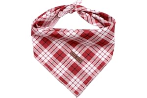Lionet Paws Christmas Dog Bandana Washable Cotton Handkerchief Scarf Triangle Bandana for Small Medium Large Dogs