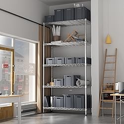 SINGAYE 5-Shelf Adjustable, Heavy Duty Storage