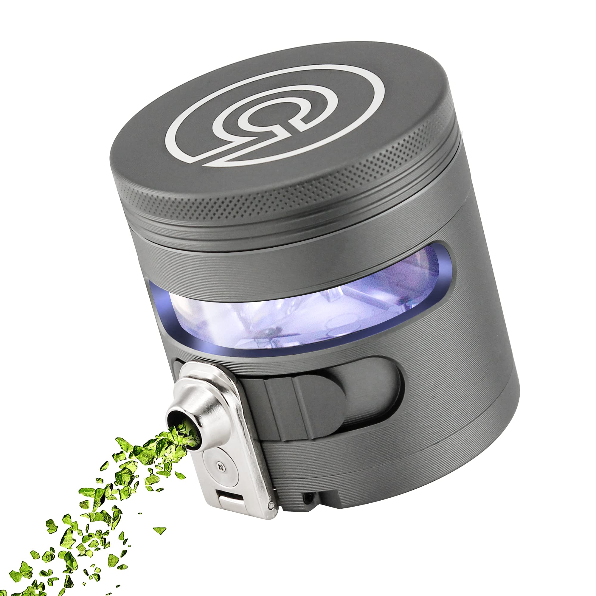 Cloudious9 - Tectonic9 Herb Grinder Automatic Electric Herbal Spice Dispenser Large 2.5
