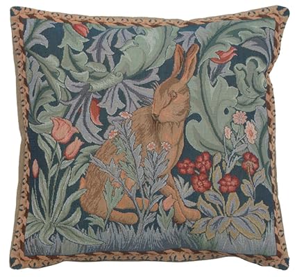 Amazon Com Rabbit As William Morris 3 French Tapestry Cushion
