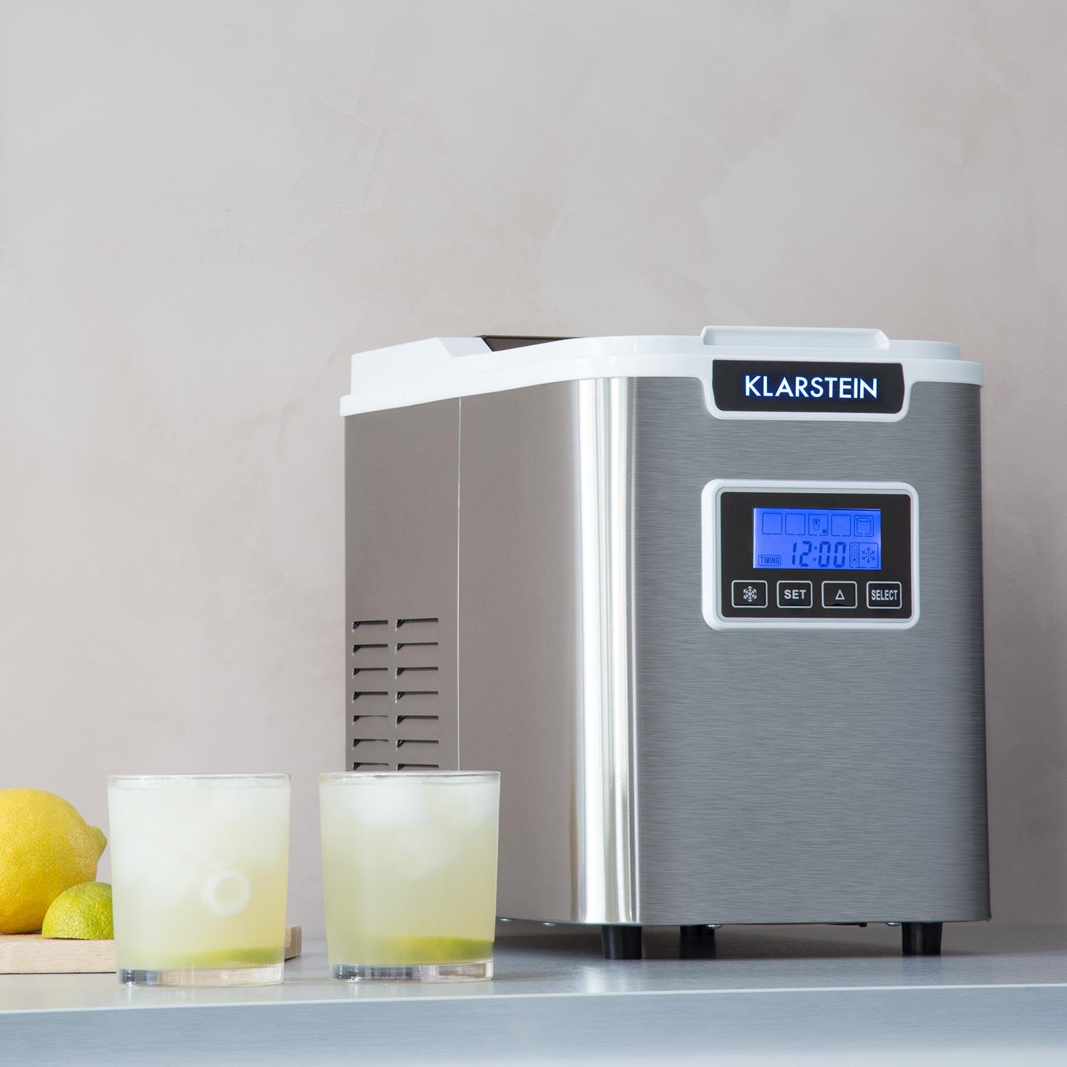 Klarstein Icemeister Ice Cube Machine Ice Maker 12kg 24h 150W 3 Cube