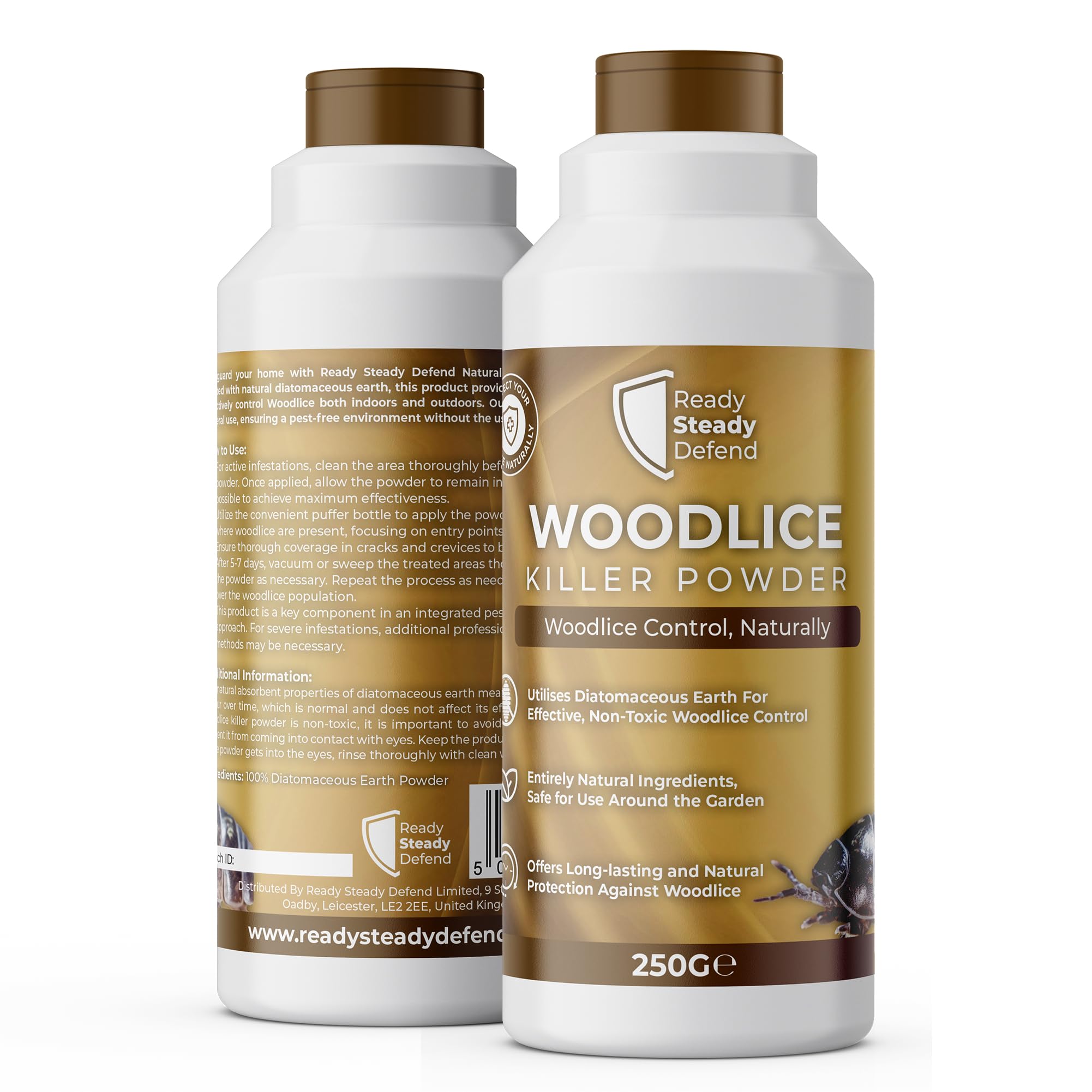Woodlice Killer Powder 250G - Effective Woodlice Killer Indoor & Outdoor - Fast Acting Woodlice Repellent for Your Home & Garden