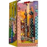 Revell Harry Potter Quidditch Field 3D Book Nook Wooden Puzzle Kit | DIY 3D wooden puzzle booknook featuring a Quidditch Field with built-in LED lights. Perfect bookshelf decor for adults.