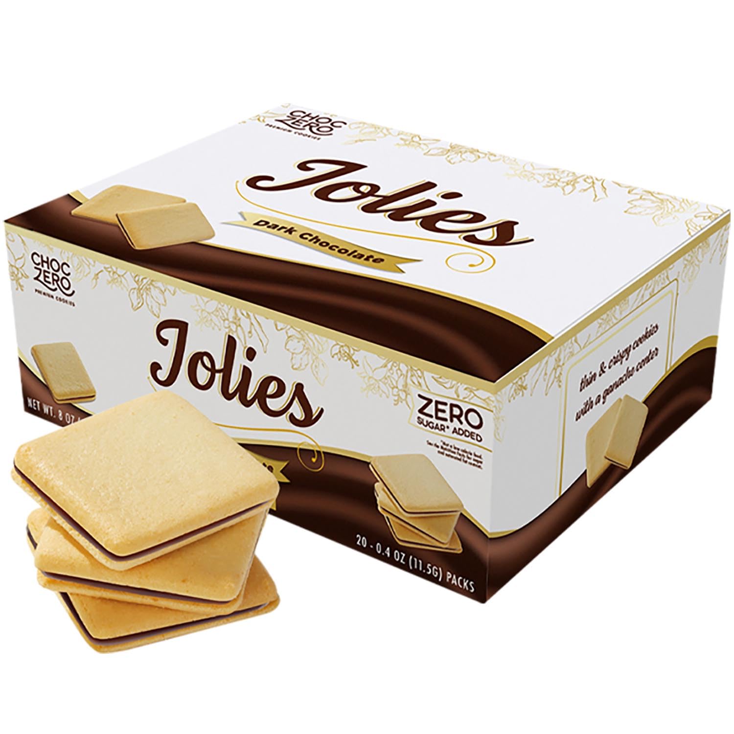 ChocZero Chocolate Cookies, Dark Chocolate
