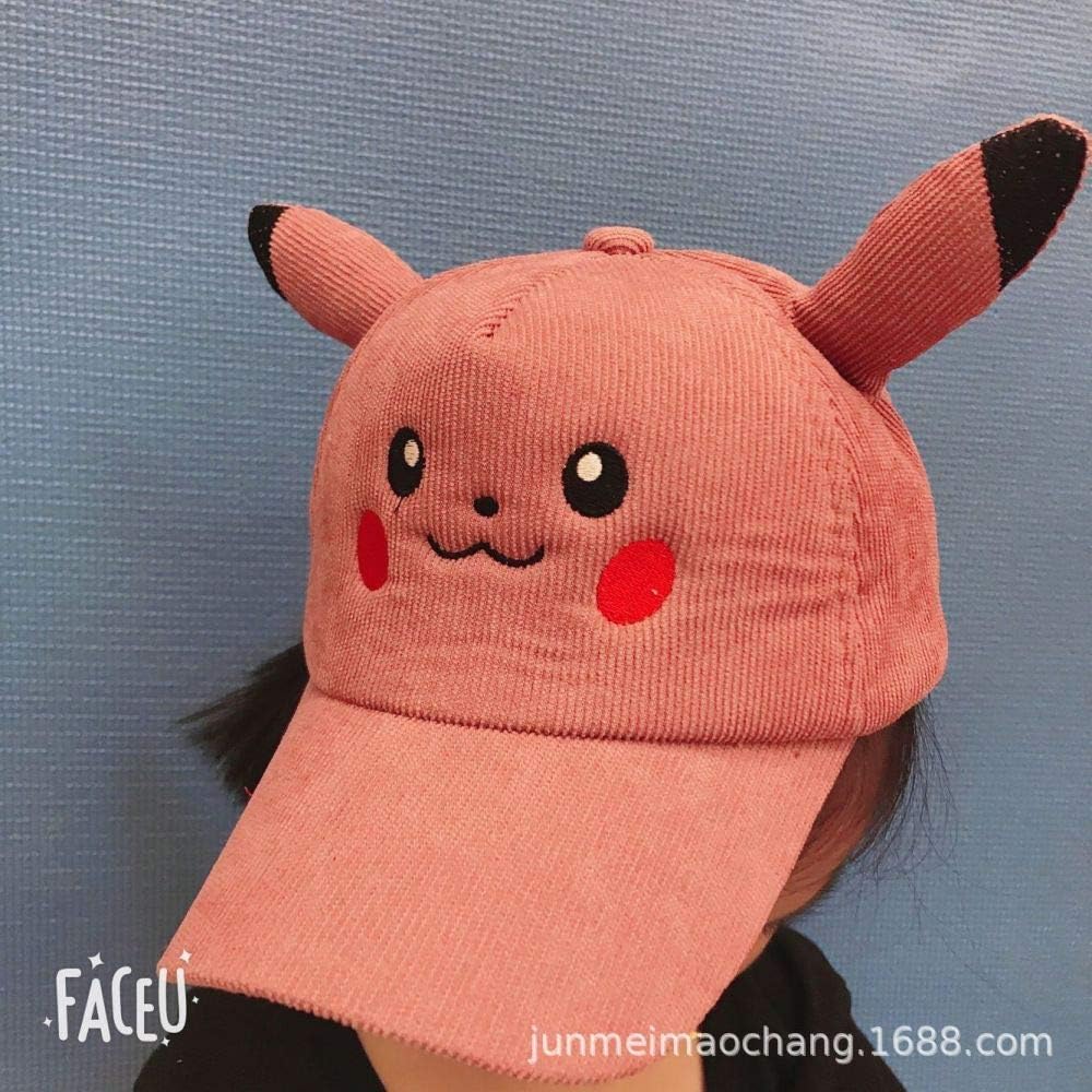 mlpnko Children's visor cartoon baseball cap thickening casual outdoor cap red code