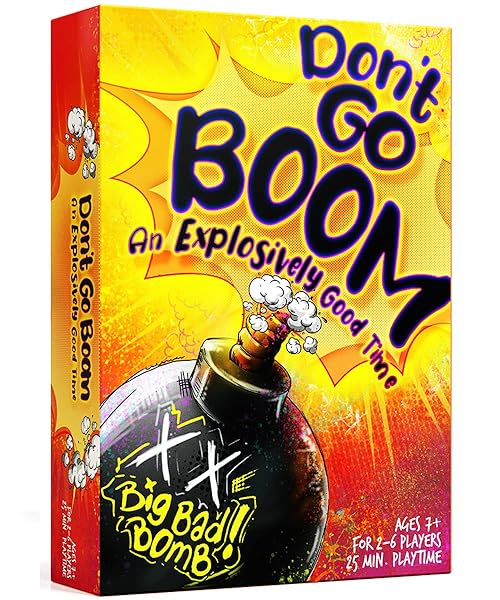 Inspiration Play Don’t Go Boom Family Card Game - Simple and Fun Card Game for Kids and Adults (2-6 Players)