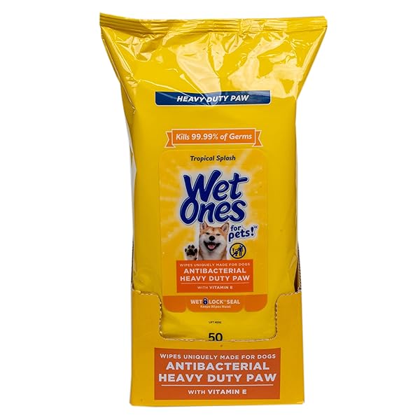 WET ONES FOR PETS ANTIBACTERIAL HEAVY DUTY PAW...