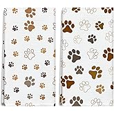 TRKAE Brown and White Dog Paw Print Kitchen Towels and Dishcloths Set of 2, Cute Decorative Hand Towel Drying Cloth for Bathroom, Gifts for Dog Lovers, Hostess, Women, 16x24 Inches -20