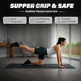 KK Yoga Mat 15mm Thick NBR Non-Slip with Carry Strap Black Blue Purple view 5