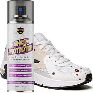 KEFPO Shoe Protector Spray for Sneakers: Waterproof & Stain-Resistant for Sneakers, Suitable for Suede, Nubuck, Leather, and