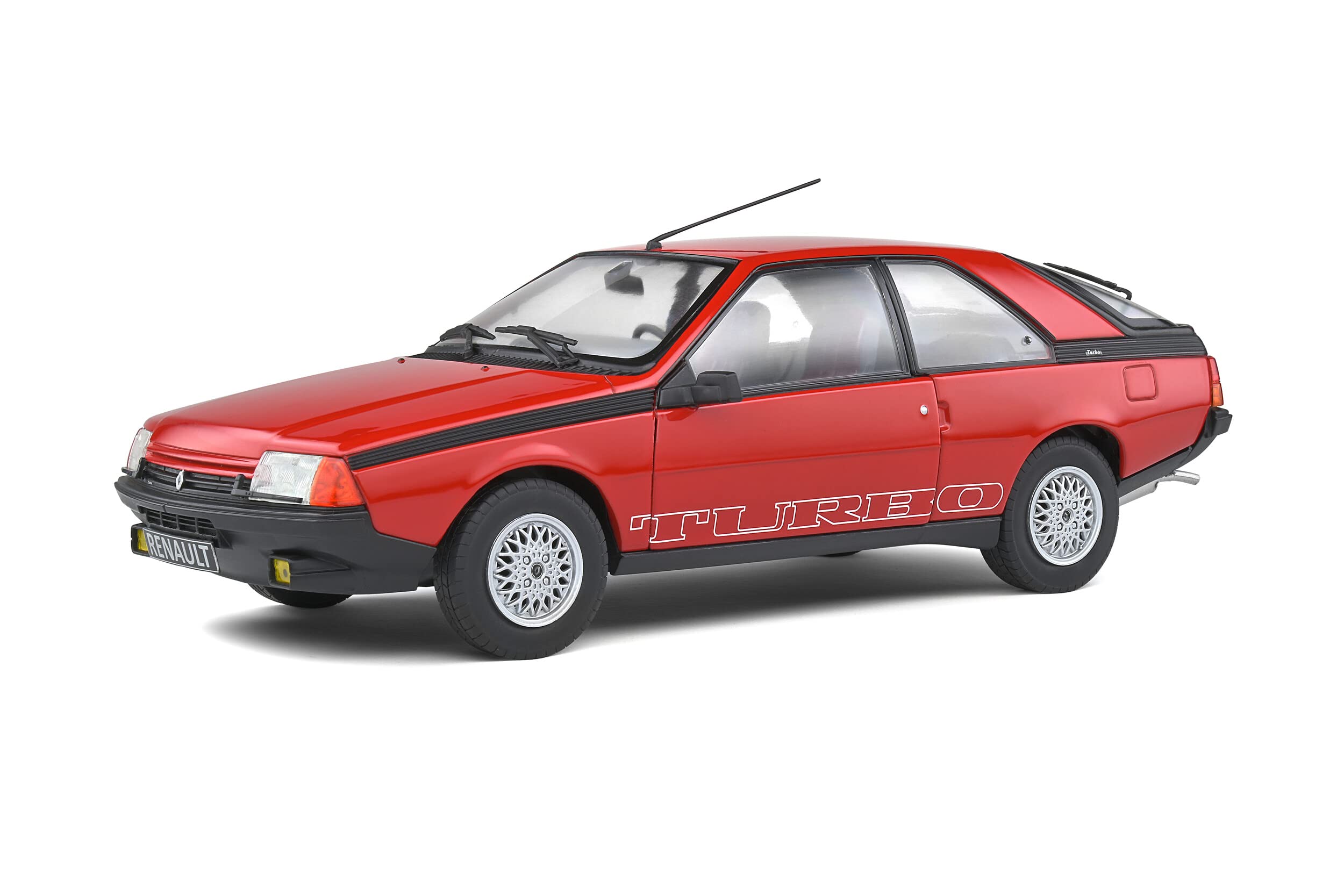 Solido S1806401 1:18 1980 Renault Fuego Turbo-Red Collectible Miniature car,1806401