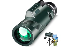 HAOYEHOME 80X100 Monocular Telescope, Monoculars for Adults High Powered, High Power HD Compact Monocular BAK-4 Prism and FMC Lens, Stargazing Hunting, Wildlife Bird Watching, Travel Camping, Hiking (Green)