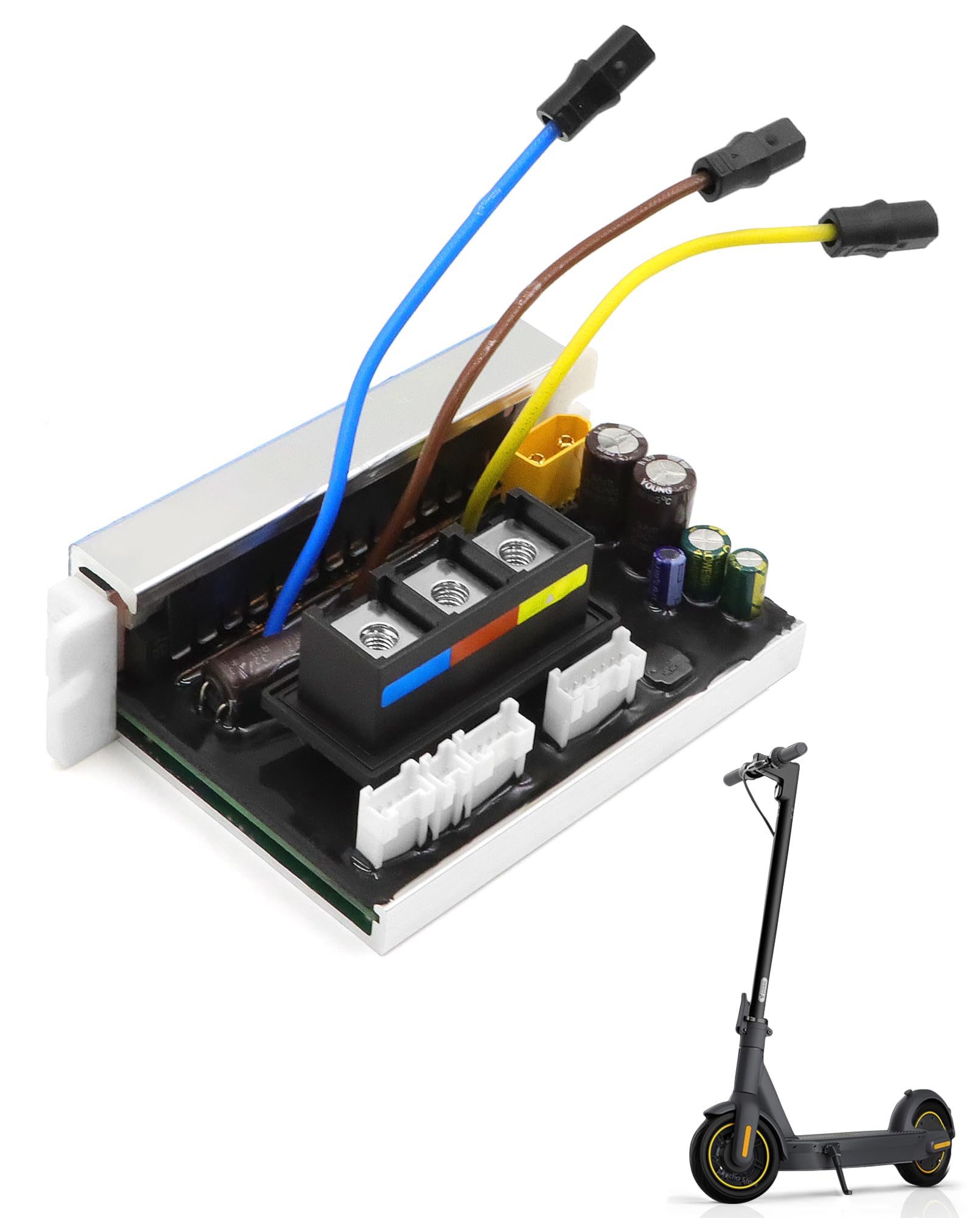Photo 1 of stio Scooter Controller 32km/h Compatible with Ninebot by Segway MAX G30 G30P G30D G30E G30LP Scooter Motherboard Circuit Main Board Controller New & Old Version 2-in-1 Controller Replacement Parts