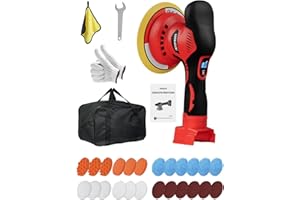 LOTATOOLS Cordless Car Polisher for Car Detailing Compatible for milwaukee 18V Battery, Power Polishers and Buffers Up To 5500Rpm, Orbital Buffer Cordless for Car with 6 Variable Speed -NO Battery