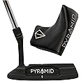 Pyramid Golf Putter for Improved Accuracy & Consistency – Gear Effect Grooves, High MOI, Precision Milled Face, Soft Feel Grip, Forgiveness on Mishits, Free Head Cover, Ideal for Inconsistent Stroke