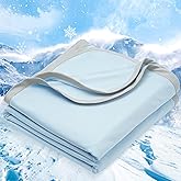PHF Double Cooling Blanket for Hot Sleepers King Size, Arc-Chill Q-Max>0.5 with Double Cooling, Summer Blanket Absorbs Heat to Keep Cool All Night for Night Sweats (Ice Blue, 108''x90'')