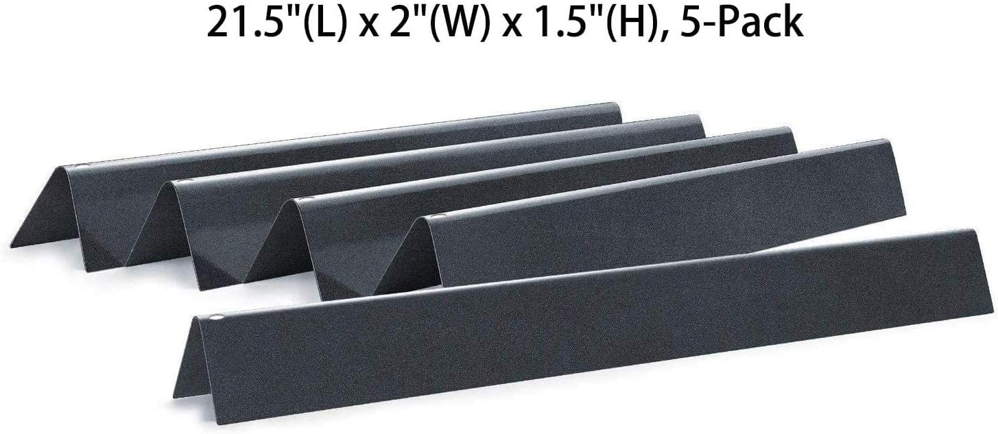 Hongso 7535 Flavorizer Bars 21.5" Replacement for Weber Spirit 200 Series (with Side Mounted Control Panel), Spirit 500, Genesis Silver A Gas Grills (Compared to The Weber 7534 65902 Flavorizer Bars)