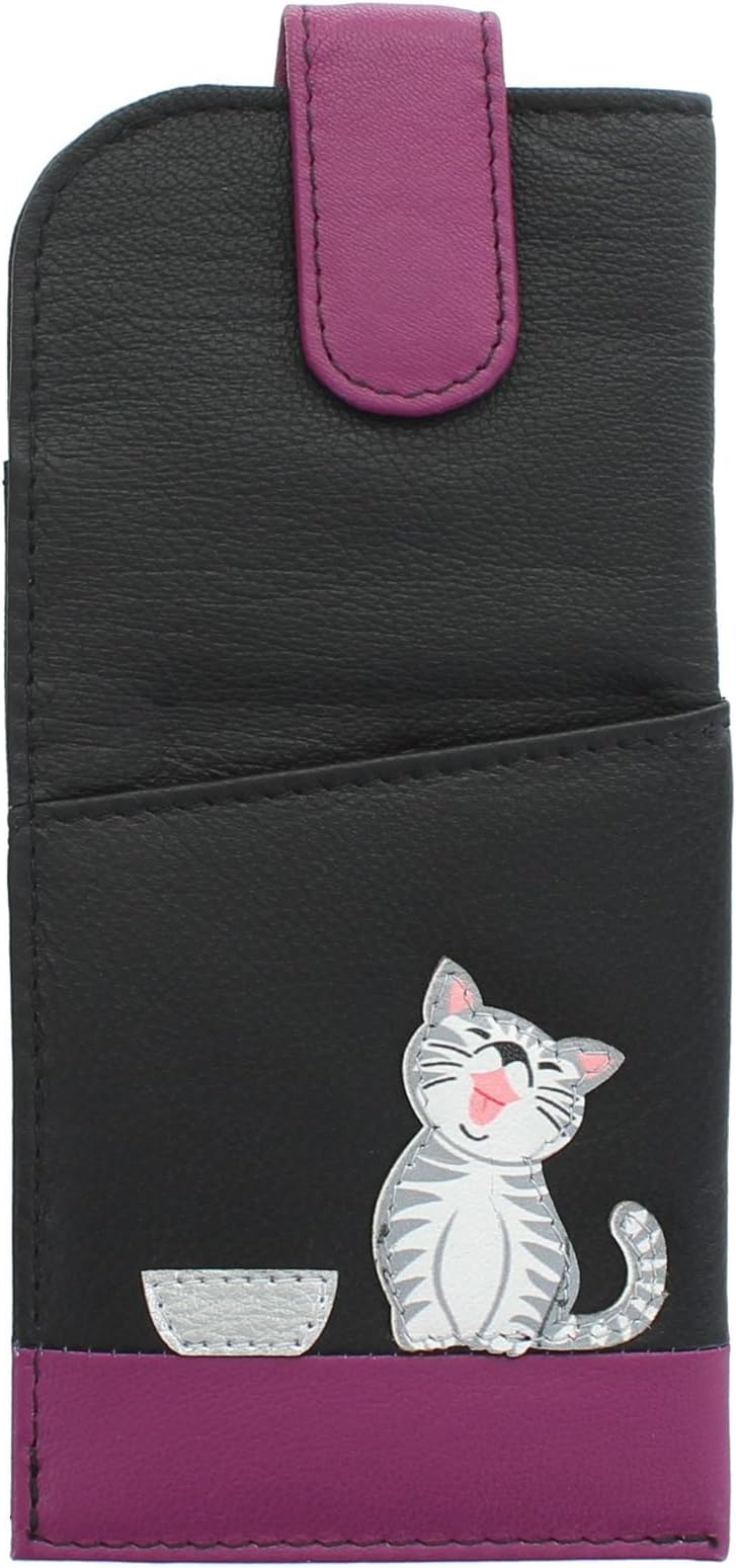 Mala LeatherZIGGY Collection Soft Slim Leather Glasses Case 5117_99