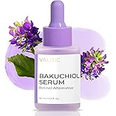 VALITIC Bakuchiol Serum - Retinol Alternative Face Serum - Facial Anti Aging Treatment, Hydrating and Evening Skin Tone - Niacinamide, Hyaluronic Acid, Peptides, Vitamin C, Squalane, 30ml 1.01 fl oz