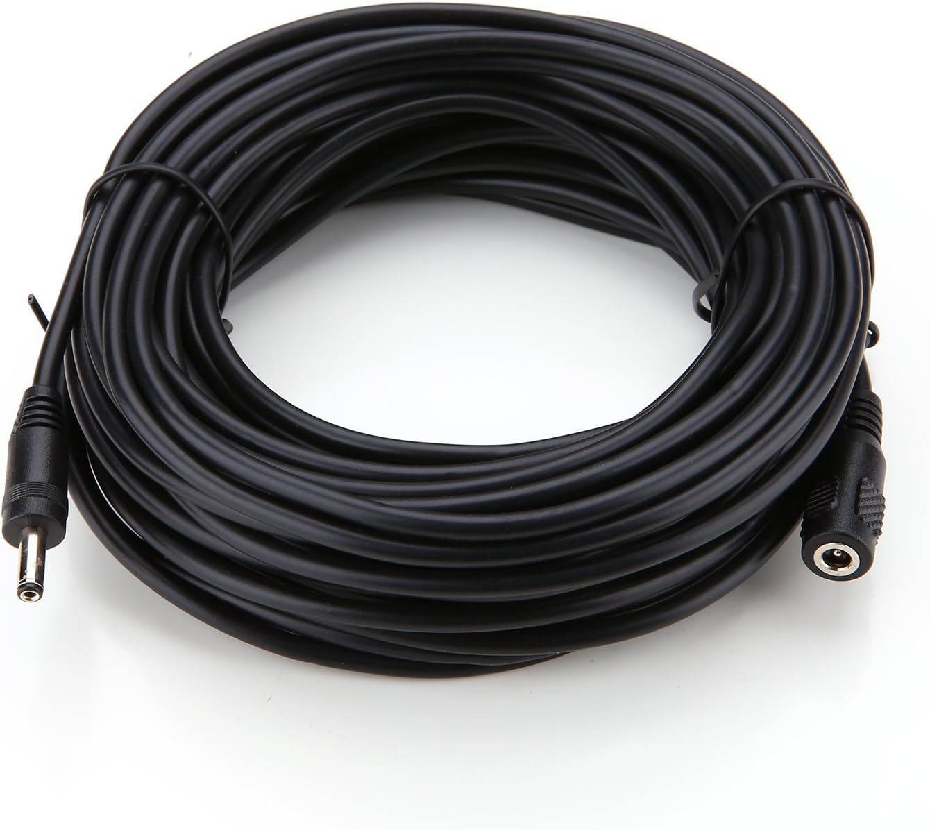 WildHD Power Extension Cable 33ft 1.35mm x 3.5mm Compatible with 5V DC Adapter Cord for CCTV Security Camera IP Camera Standalone DVR (3.5mm DC Plug 33ft Black)