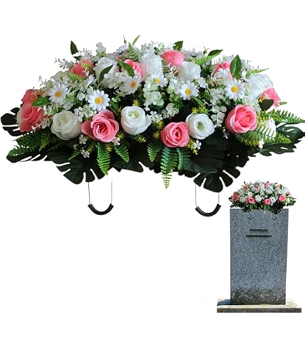 Belles Fleurs Artificielles Pour Cimetière En Pot - Fleur Artificielle Pour Cimetière