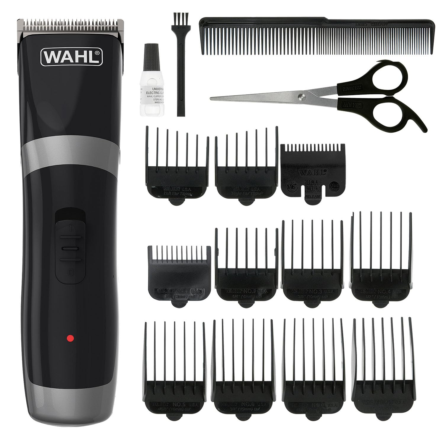Wahl Cord/Cordless Hair Clipper, Gifts for Him, Rechargeable Cordless Clippers, Clipper Kit for Men, Rinseable Blades, Home Hair Cutting, Clippers with Guide Combs
