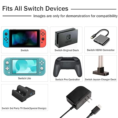 Buy Arisll Charger For Nintendo Switch 6ft Switch Charger Supports All Tv Switch Docks Fast Charging Power Supply Ac Adapter Charger For Nintendo Switch Nintendo Switch Lite And Pro Controller Online In