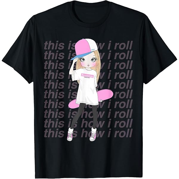 Skater Skateboard Skateboarding Do A Kickflip Mädchen T-Shirt