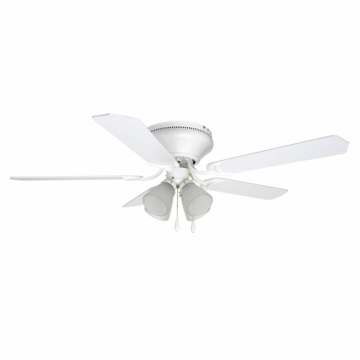 Ellington Brilliante 5 Blade Hugger Mount Ceiling Fan With 4 Light