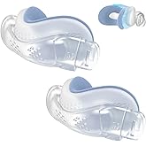 2 Packs Improved Cushion for Airtouch N30i & Airfit N30i, with Soft Fleece Fabric, Warm & Breathable, Non-Slip Nasal Pillow Mask, Replacement CPAP Supplies, Old Version - Blue (Medium)