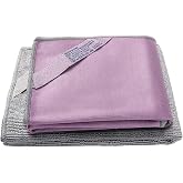 N&Theta;rwex Basic Package Window Cleaning Cloth and EnviroCloth Glass Cloth, Cleaning Cloth, Streaks Scratches Free, Just Add Water (Purple 1 Pack, Grey 1 Pack)
