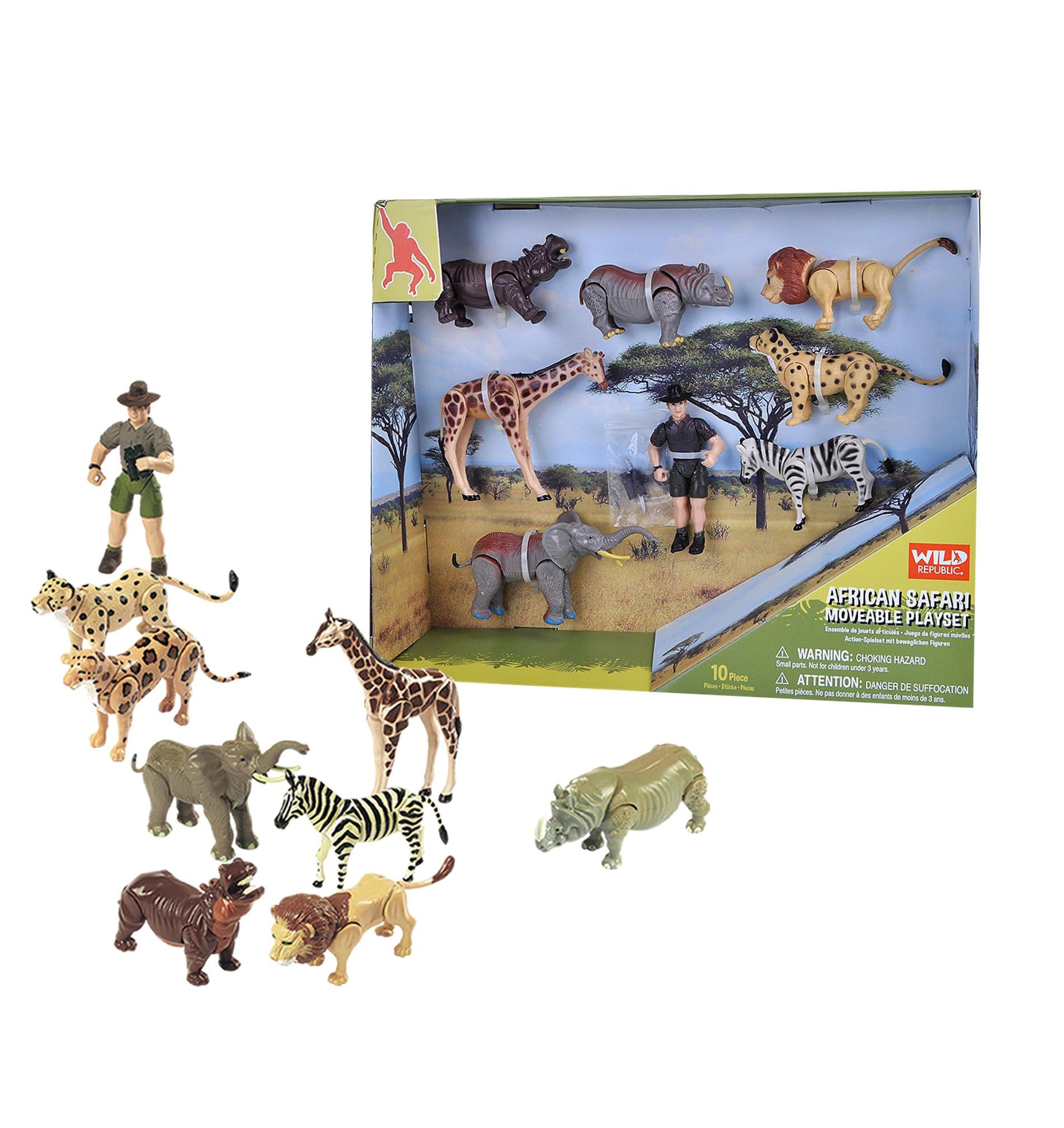 Wild Republic 24917 Moveable Safari Play Set