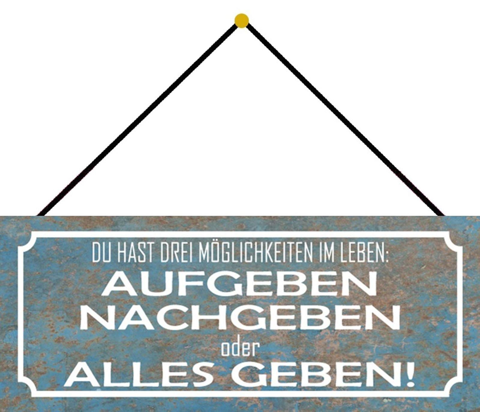 Schatzmix Tin-Plate Sign, Sheet metal, Multicoloured, 27x10 cm