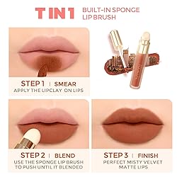 FOCALLURE Misty Matte Liquid Lipstick,Build-in