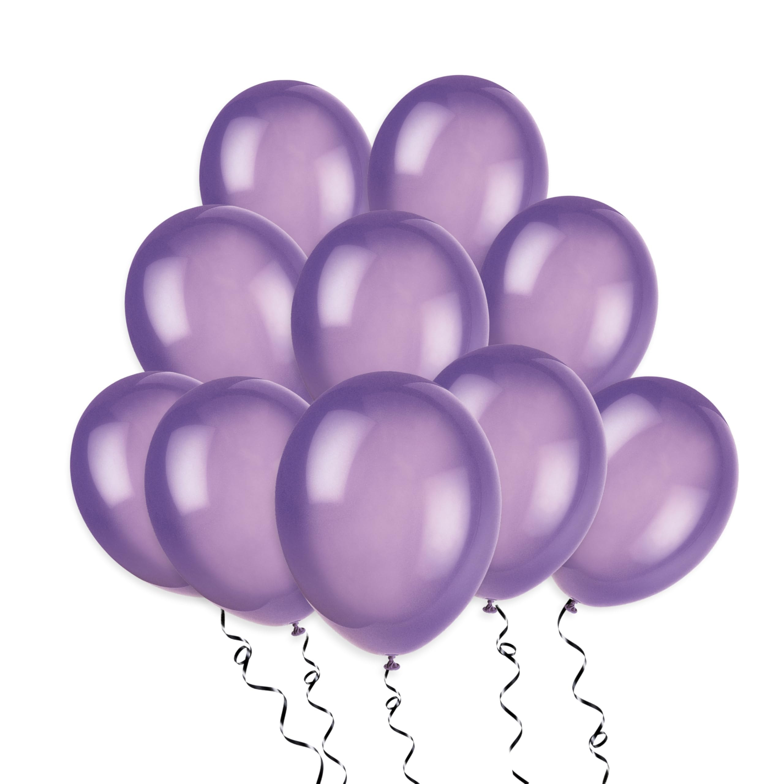 Midnight Purple Premium Latex Balloons (30cm) Pack of 10 - Party Decorations for Celebrations and Events — image 1