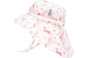 Jan & Jul Girls' Quick Dry Sun-Hat with Neck Flap