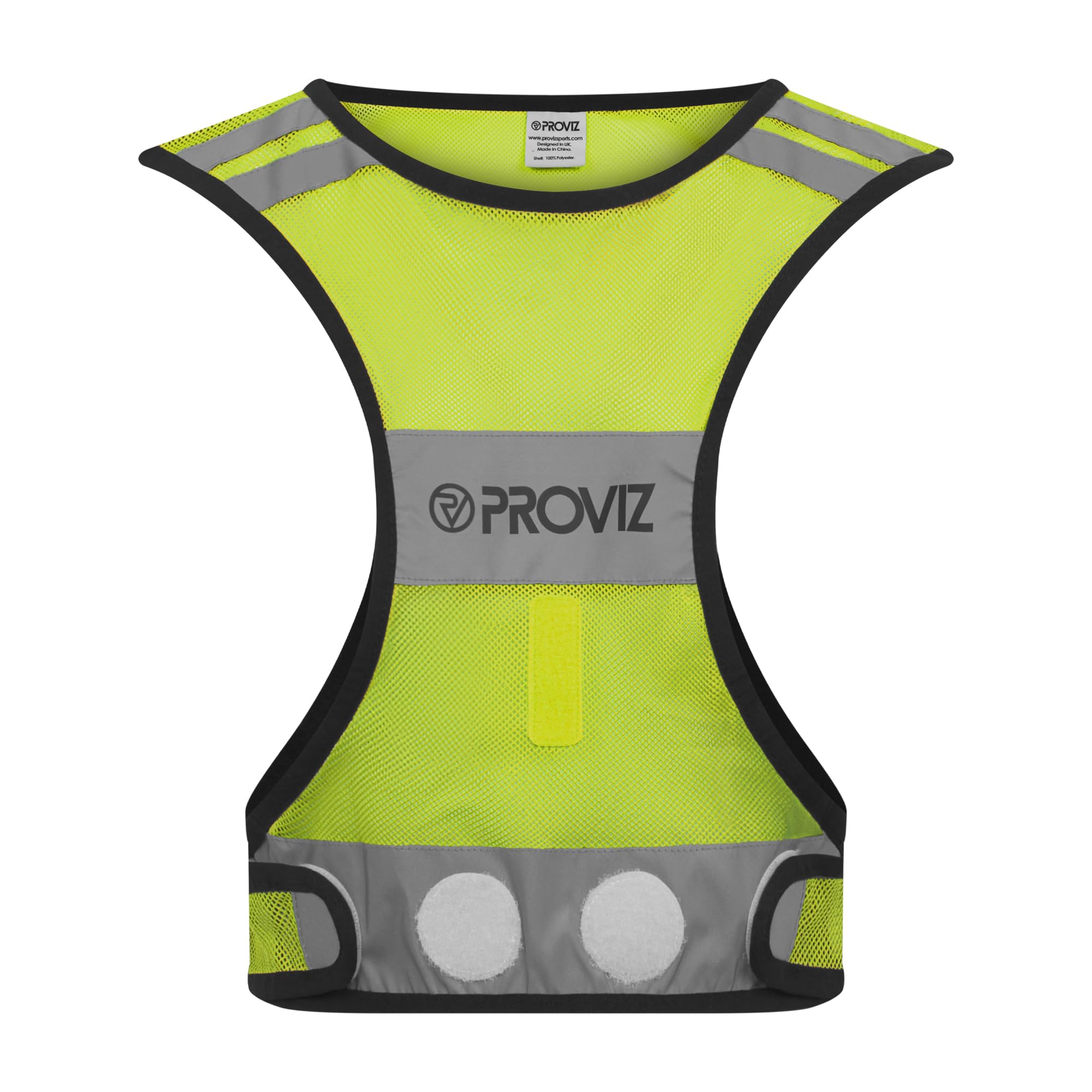 Proviz Classic Breathable Reflective Unisex Running Vest, Adjustable Hi Visibility Sports Vest