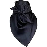 Wyoming Traders Solid Cowboy Wild Rag 100% Silk Scarf Bandana Multiple Colors L 34.5" and XL 42"