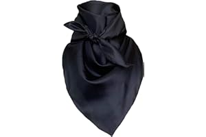 Wyoming Traders Solid Cowboy Wild Rag 100% Silk Scarf Bandana Multiple Colors L 34.5" and XL 42"