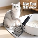 BasicForm Metal Cat Litter Scoop – Fast Sifting Deep Shovel with Comfy Handle view 5