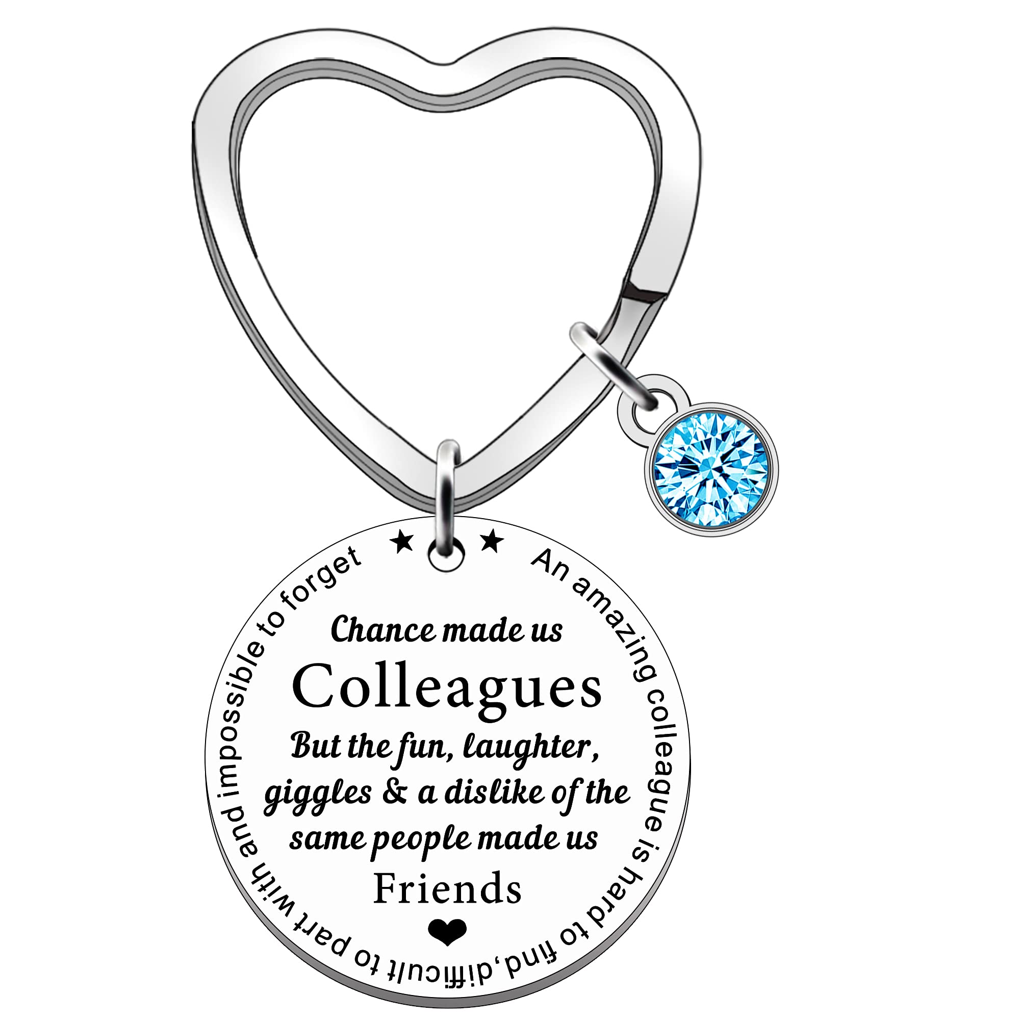 SDOFY Leaving Gifts for Women Chance Made Us Colleagues Gifts Work Leaving Gifts Keyring Going Away Retirement Keychain Present for Women Men Friends